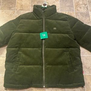 Levi’s corduroy olive green jacket. Brand new with tags.